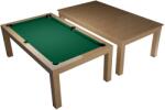 Dybior Masă de biliard / masă de dining, Stejar, Pool, 7 ft. Club Cloth yellow green (55.075.07.0)