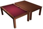 Dynamic Masă de biliard / masă de dining, Mozart, 7 ft. , mahagon Club Cloth burgundy (55.107.07.0.4)