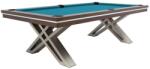 RASSON Masă de biliard / masă de dining, Pierce, 8 ft, nuc Club Cloth electric blue (55.135.08.1.2)