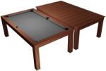 Dynamic Masă de biliard / masă de dining, Mozart, 7 ft. , mahagon Club Cloth gray (55.107.07.0.1)
