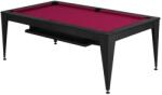 Dynamic Masă de biliard / masă de dining, Vancouver III, 7 ft. , negru/negru Burgundy (55.079.07.5)
