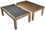 Dybior Masă de biliard / masă de dining, Stejar, Pool, 6 ft. Club Cloth gray (55.075.06.0.1)