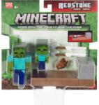 Mattel Set de joaca cu figurine, Minecraft, Redstone, Zombie Arrow Trap, JKK03 Figurina