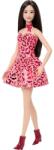 Mattel Papusa Barbie Fashionistas, Pink Leopard Print Dress, JJN59 Papusa Barbie