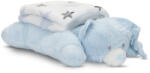 Lorelli Poffy Duo takaró 75x90 cm párnával 45x30 cm - White Blue Teddy Bear