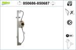 VALEO Mecanism actionare geam VALEO 850686 (850686) - fixbox