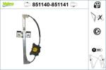 VALEO Mecanism actionare geam VALEO 851140 (851140)