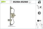 VALEO Mecanism actionare geam VALEO 852564 (852564)