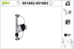 VALEO Mecanism actionare geam VALEO 851862 (851862)