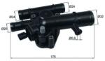 MAHLE Termostat, lichid racire MAHLE TI 243 89 (TI 243 89)