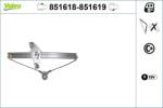 VALEO Mecanism actionare geam VALEO 851618 (851618)