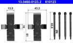 ATE Set accesorii, placute frana ATE 13.0460-0123.2 (13.0460-0123.2)