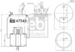 Febi Bilstein Burduf, suspensie pneumatica FEBI BILSTEIN 47549 (47549)