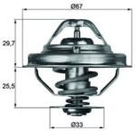 MAHLE Termostat, lichid racire MAHLE TX 38 80D (TX 38 80D)