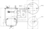 Febi Bilstein Burduf, suspensie pneumatica FEBI BILSTEIN 101357 (101357)