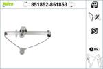 VALEO Mecanism actionare geam VALEO 851852 (851852)