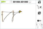 VALEO Mecanism actionare geam VALEO 851094 (851094)