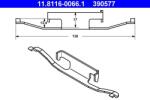 ATE Arc, etrier frana ATE 11.8116-0066.1 (11.8116-0066.1)