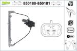VALEO Mecanism actionare geam VALEO 850180 (850180) - fixbox
