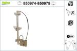 VALEO Mecanism actionare geam VALEO 850974 (850974)
