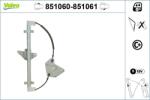 VALEO Mecanism actionare geam VALEO 851060 (851060)