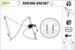 VALEO Mecanism actionare geam VALEO 850366 (850366)