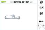 VALEO Mecanism actionare geam VALEO 861090 (861090)