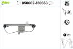 VALEO Mecanism actionare geam VALEO 850662 (850662) - fixbox