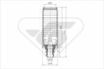 Hutchinson Kit protectie praf, amortizor Hutchinson KP038 (KP038)