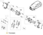 Original Renault Set ghidaje reparatie etrier fata ORIGINAL RENAULT 7701206601 (7701206601)