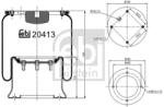 Febi Bilstein Burduf, suspensie pneumatica FEBI BILSTEIN 20413 (20413)