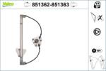 VALEO Mecanism actionare geam VALEO 851362 (851362) - fixbox