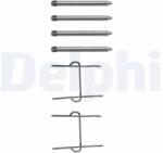 DELPHI Set accesorii, placute frana DELPHI LX0081 (LX0081)