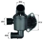 MAHLE Termostat, lichid racire MAHLE TI 35 87 (TI 35 87)