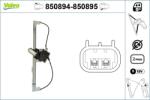 VALEO Mecanism actionare geam VALEO 850894 (850894)