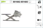 VALEO Mecanism actionare geam VALEO 851682 (851682)