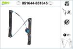 VALEO Mecanism actionare geam VALEO 851644 (851644)