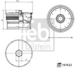 Febi Bilstein Capac, carcasa filtru ulei FEBI BILSTEIN 197632 (197632)