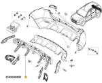 Original Renault Amortizor soc, bara protectie ORIGINAL RENAULT 850900009R (850900009R)