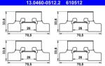 ATE Set accesorii, placute frana ATE 13.0460-0512.2 (13.0460-0512.2)