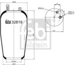 Febi Bilstein Burduf, suspensie pneumatica FEBI BILSTEIN 32819 (32819)