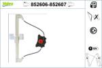 VALEO Mecanism actionare geam VALEO 852606 (852606) - fixbox