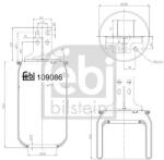 Febi Bilstein Burduf, suspensie pneumatica FEBI BILSTEIN 109086 (109086)
