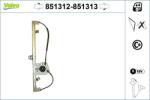 VALEO Mecanism actionare geam VALEO 851312 (851312)