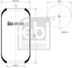Febi Bilstein Burduf, suspensie pneumatica FEBI BILSTEIN 45145 (45145)