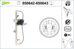 VALEO Mecanism actionare geam VALEO 850642 (850642) - fixbox