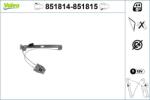 VALEO Mecanism actionare geam VALEO 851814 (851814)