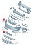 Original Vw Group Capac carlig remorcare ORIGINAL VW GROUP 3AA 807 155 GRU (3AA 807 155 GRU)