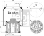 Febi Bilstein Burduf, suspensie pneumatica FEBI BILSTEIN 20523 (20523)