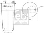 Febi Bilstein Burduf, suspensie pneumatica FEBI BILSTEIN 102517 (102517)